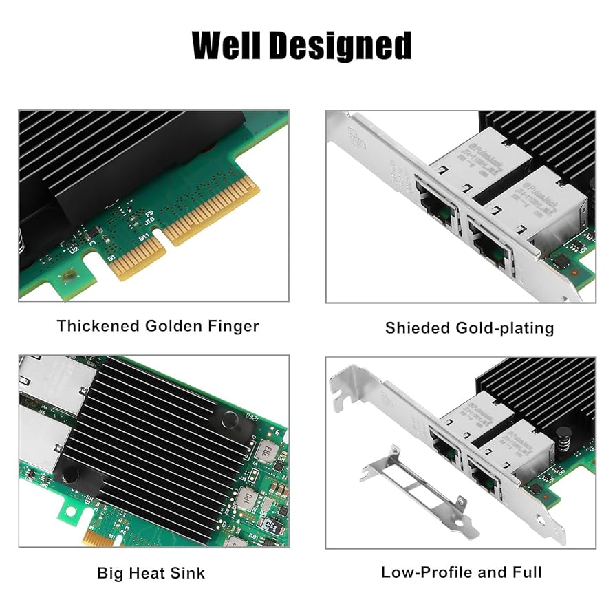 【新品】X550-T2 10G コンバージドネットワークアダプタ バルク品 X550-T2 - 純正インテル X550T2、X550T2BLK
